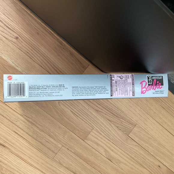 Mattel Barbie 35th Anniversary Doll with Outfits-Black, White,Pink (Price Firm) - Picture 10 of 10